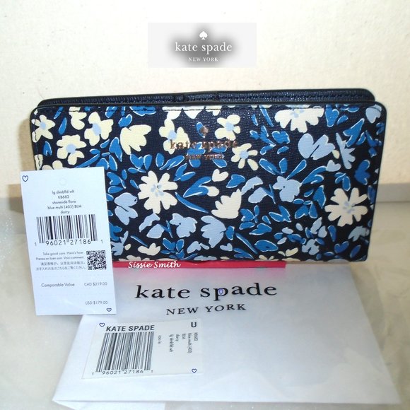 ♠️ Kate Spade ♠️ Darcy Large Slim Bifold Wallet - Picture 1 of 6